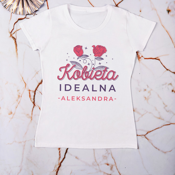 Kobieta idealna - Koszulka damska z nadrukiem